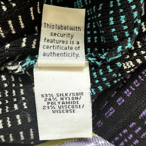 DVF Women's Carrigan Dress Large Purple Teal 3/4 Sleeve Silk Blend Striped Knit - Picture 10 of 16